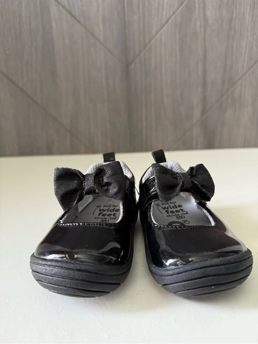 Stride Rite Baby Girl Black Patent Mary Jane Shoes